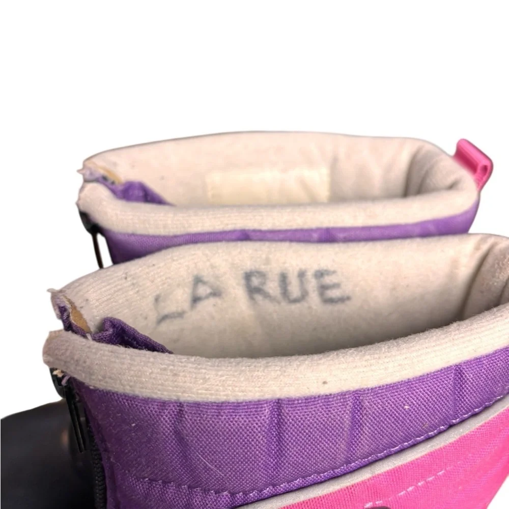 Arctic Shield Kids Insulated Winter Snow Boots – Sz 13 (Purple & Pink)